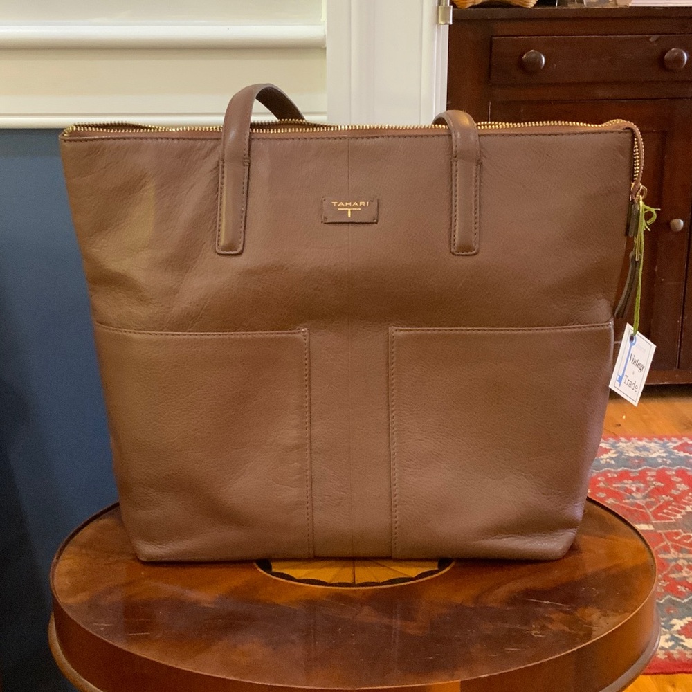 Tahari Brown Laptop Bag